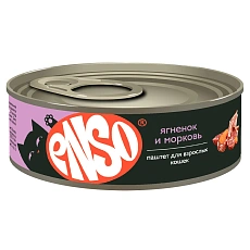 ENSO Консервы для кошек (Ягненок, морковь)